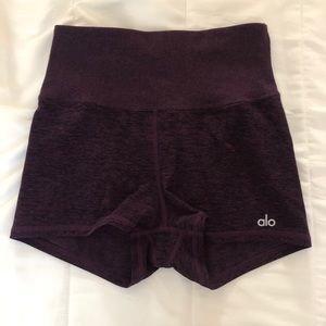 Alo Yoga Alosoft Aura Short - Oxblood Heather XS